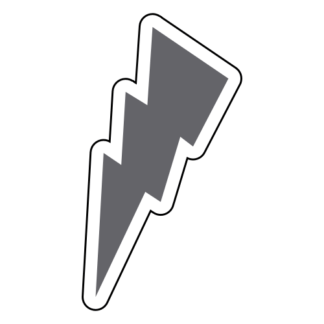 Thunder Sticker (Grey)